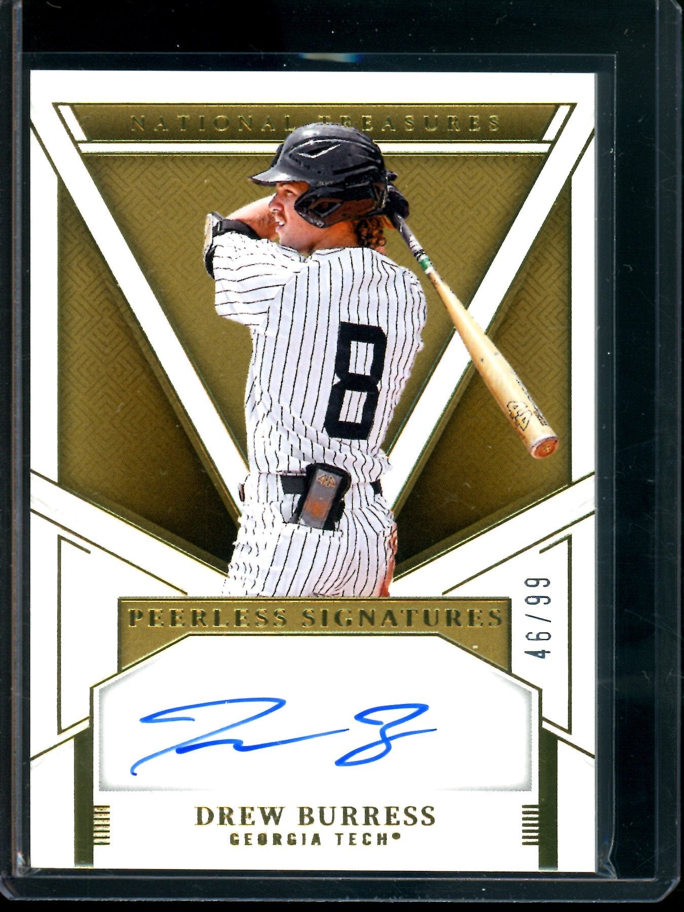 2025 Panini National Treasures Drew Burress Peerless Signatures /99 Athletics