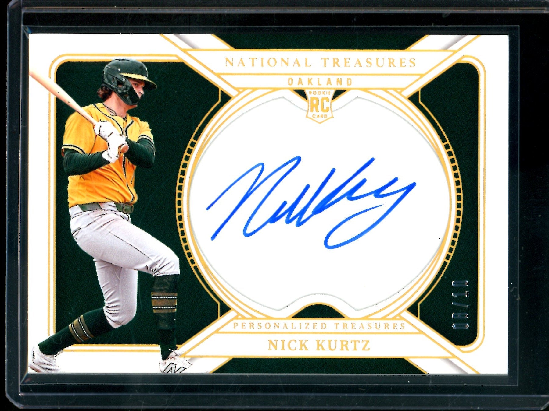 2025 Panini National Treasures Nick Kurtz Personalized Treasures Autograph /10 Athletics