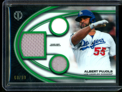 2026 Topps Tribute Albert Pujols Triple Relic /99 Dodgers