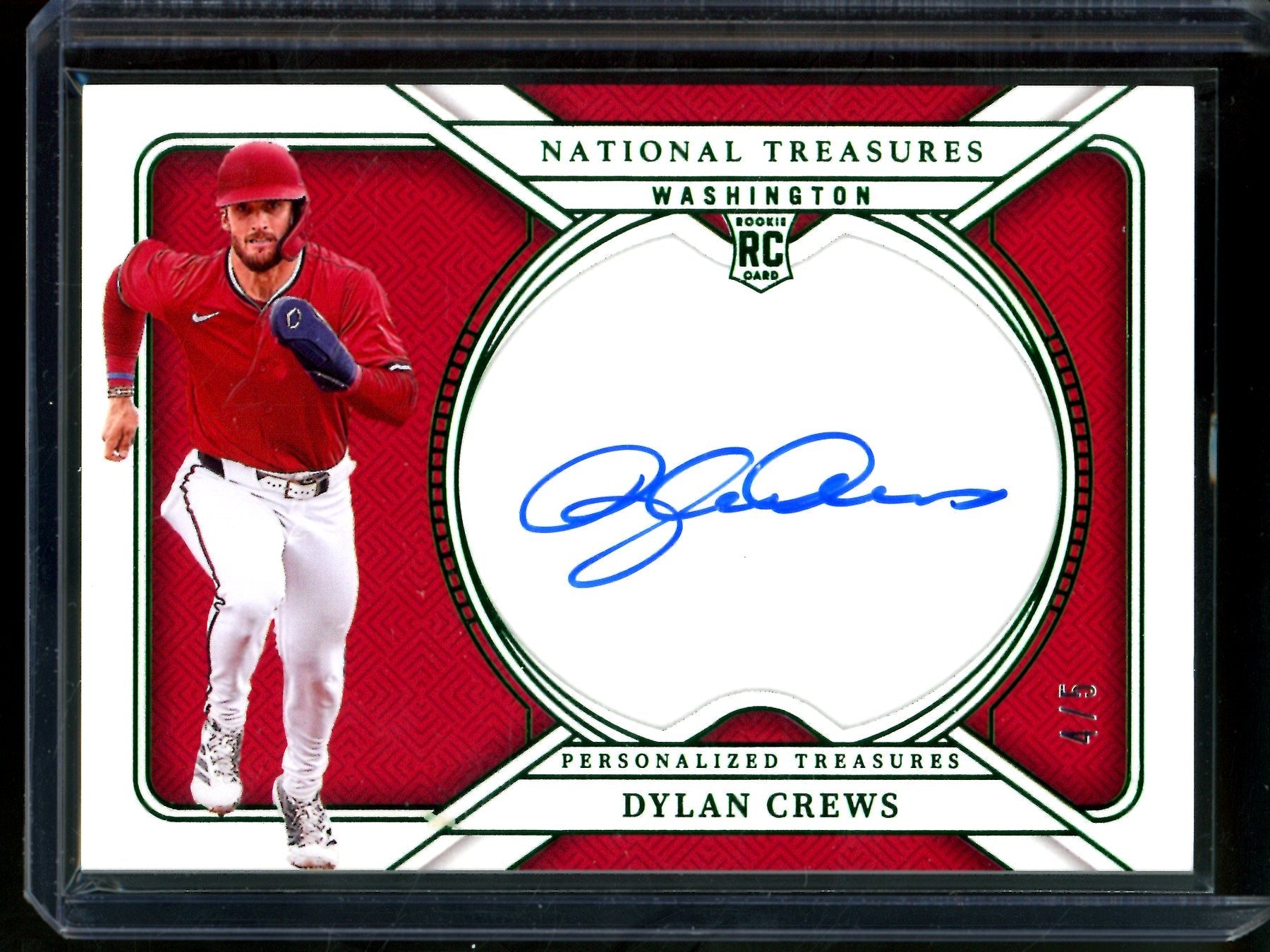 2025 Panini National Treasures Dylan Crews Rookie Autograph /5 Nationals
