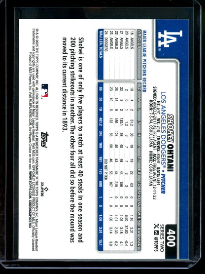 2025 Topps Series Two Shohei Ohtani True Image Variation SP Dodgers
