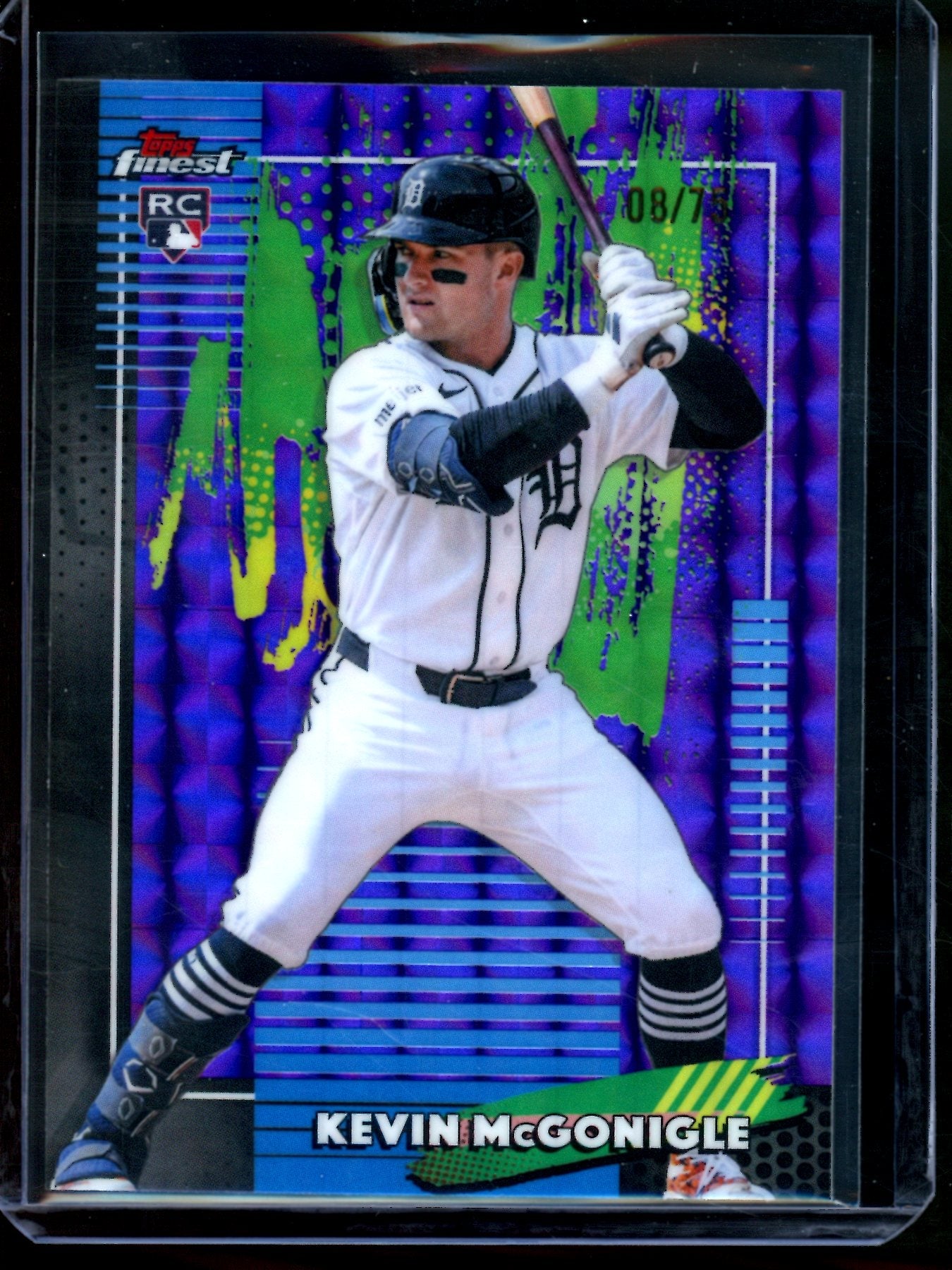 2026 Topps Finest Kevin McGonigle Purple Geometric Rookie /75 Tigers