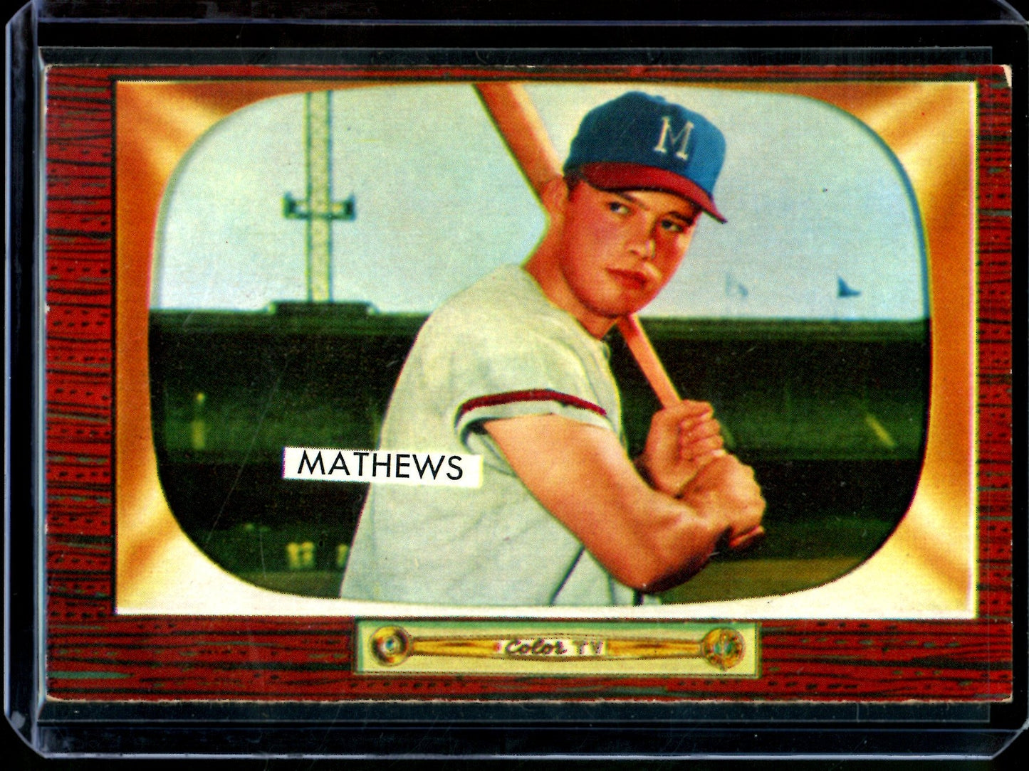 1955 Topps Eddie Mathews #103 Braves