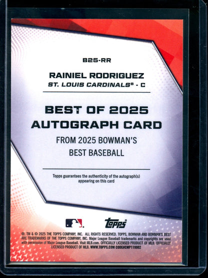 2025 Bowmans Best Rainiel Rodriguez Autograph Cardinals