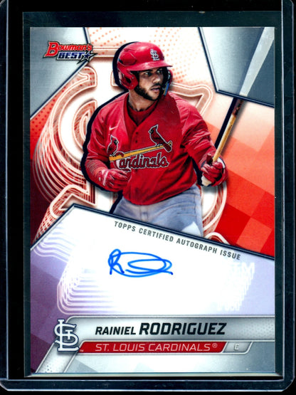 2025 Bowmans Best Rainiel Rodriguez Autograph Cardinals