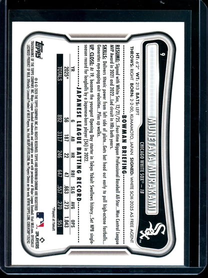 2026 Bowman Munetaka Murakami Pink Rookie /175 White Sox