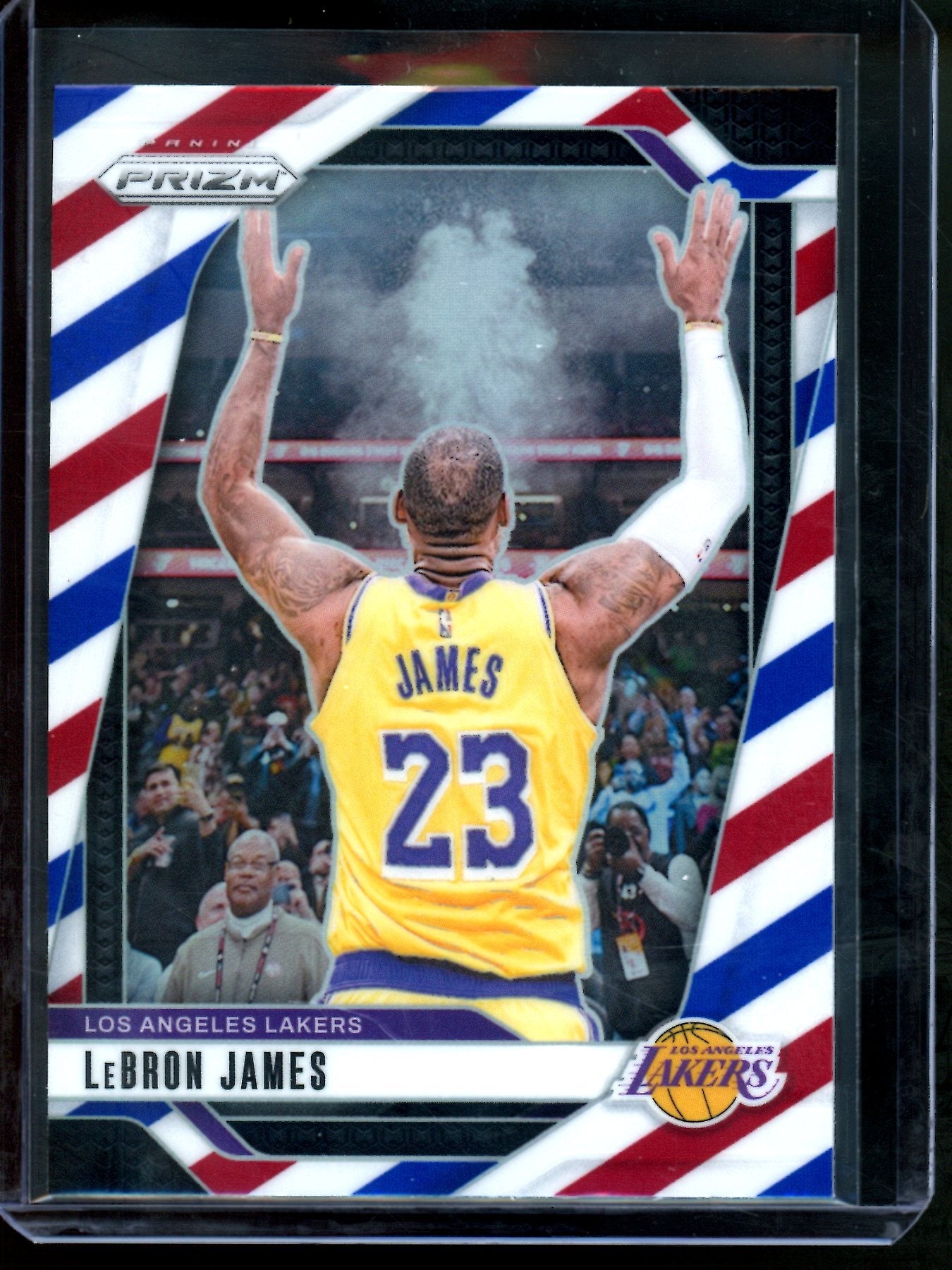 2024 Panini Prizm Lebron James Red White Blue "Chalk Toss" Lakers