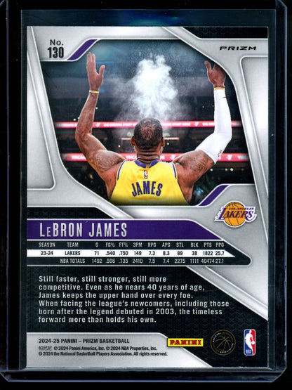2024 Panini Prizm Lebron James Red White Blue "Chalk Toss" Lakers