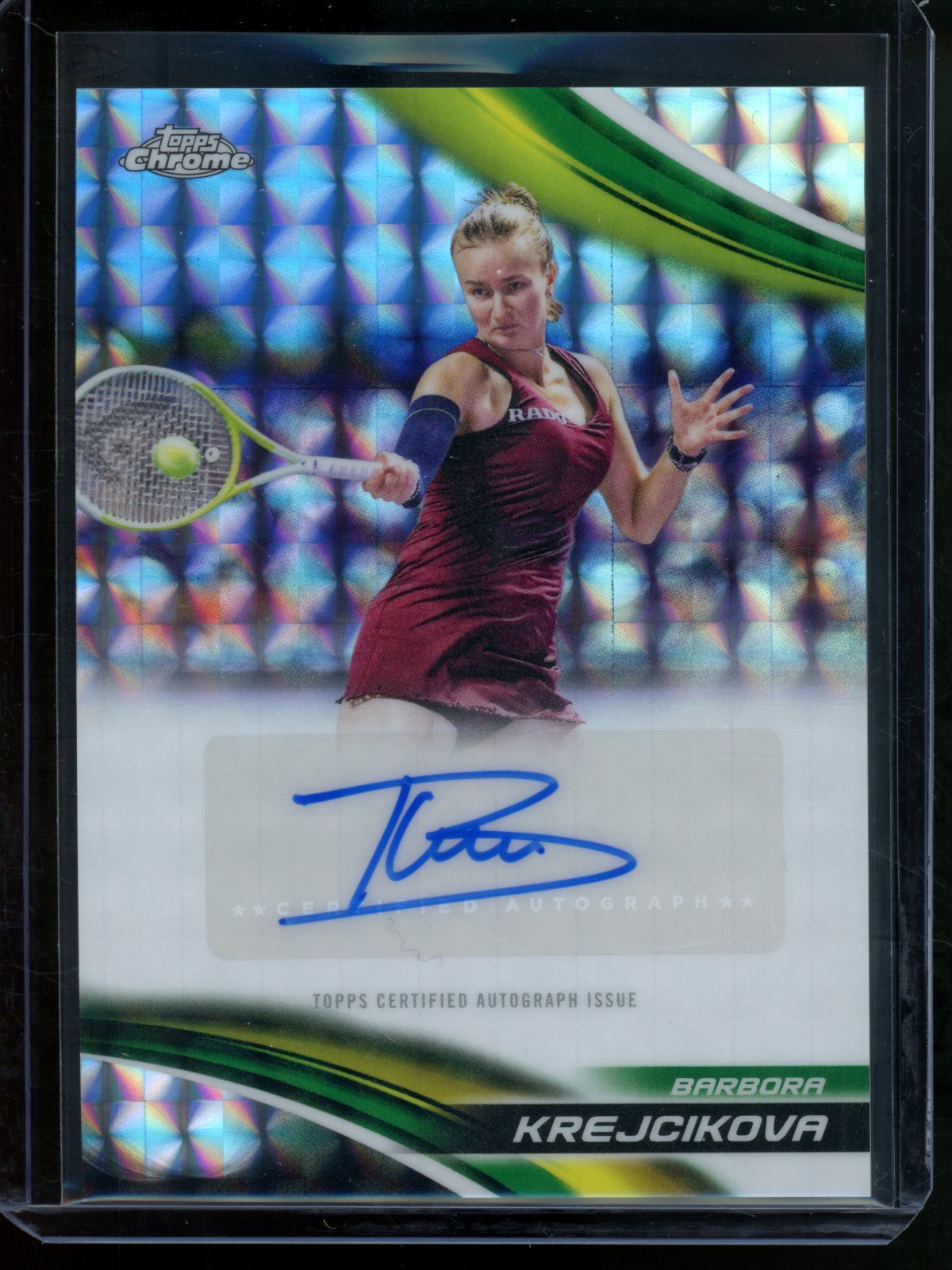 2025 Topps Chrome Barbora Krejcikova Geometric Autograph