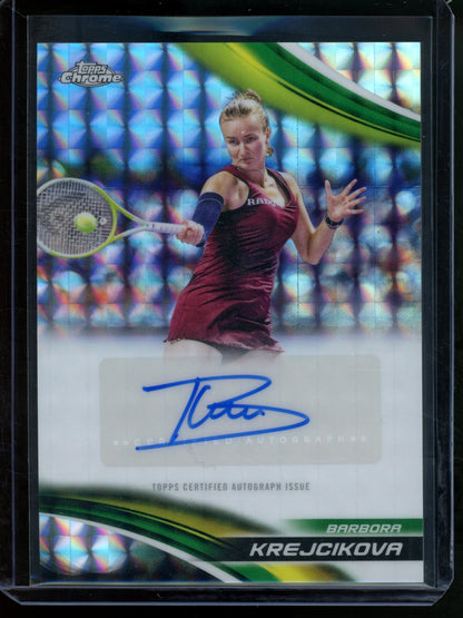 2025 Topps Chrome Barbora Krejcikova Geometric Autograph