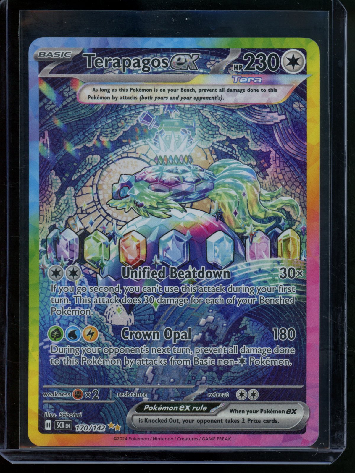 2024 Pokemon Stellar Crown Terapagos EX 170/142