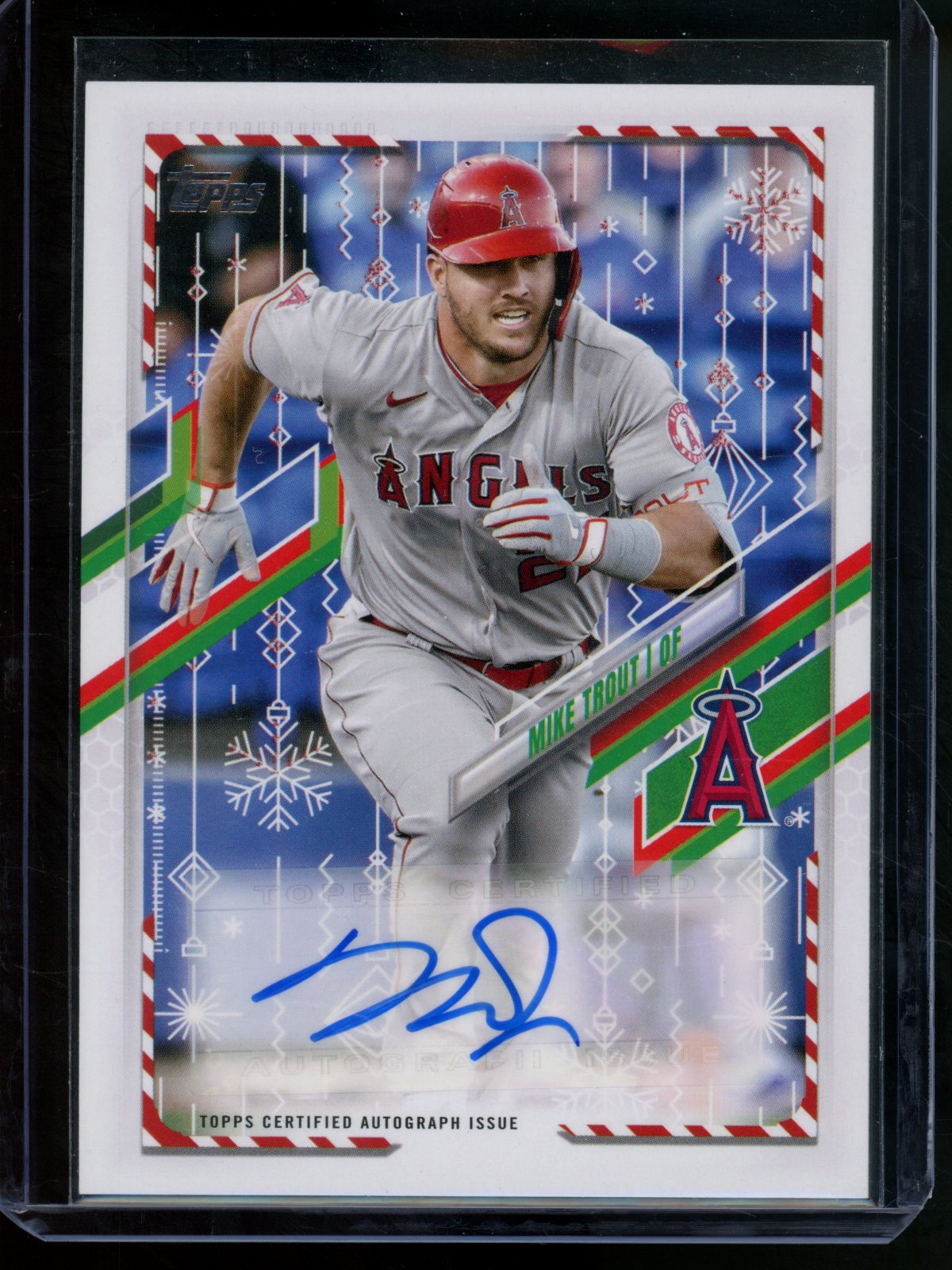 2021 Topps Holiday Mike Trout  Autograph /25 Angels