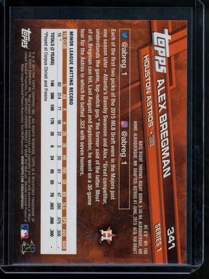 2017 Topps Flagship Alex Bregman Image Variation Rookie Astros