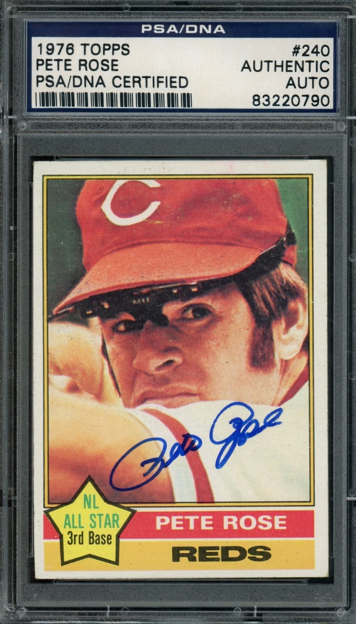 1976 Topps Pete Rose Autograph PSA Authentic Reds - Trading Card Market