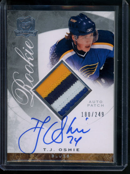 2009 Upper Deck The Cup T.J. Oshie Rookie Patch Autograph /249 Blues