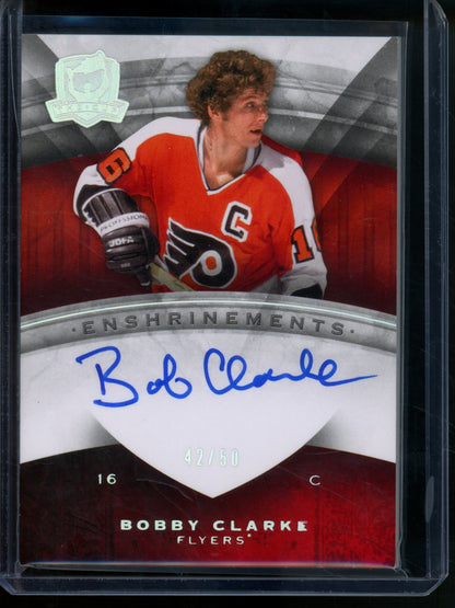 2009 Upper Deck The Cup Bobby Clarke Enshrinements Autograph /50 Flyers