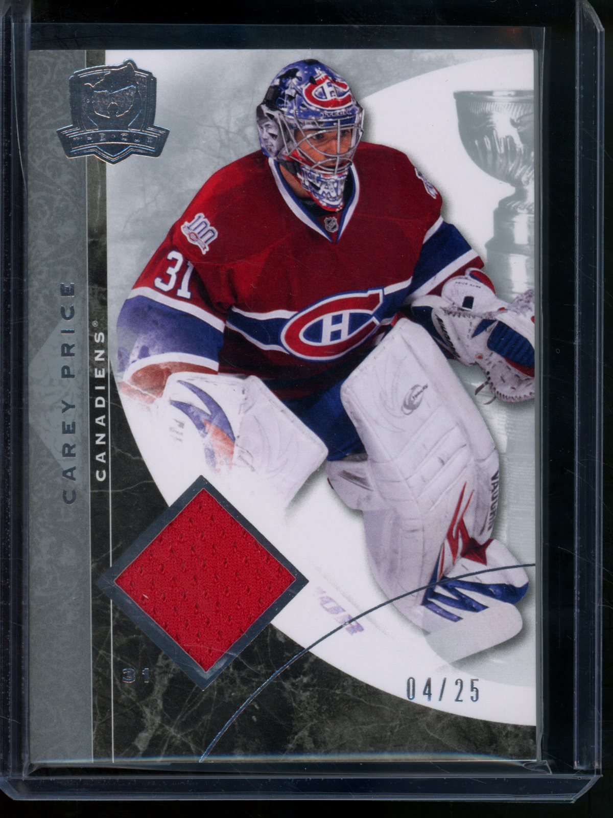 2009 Upper Deck The Cup Carey Price Relic /25 Canadiens - Trading Card Market