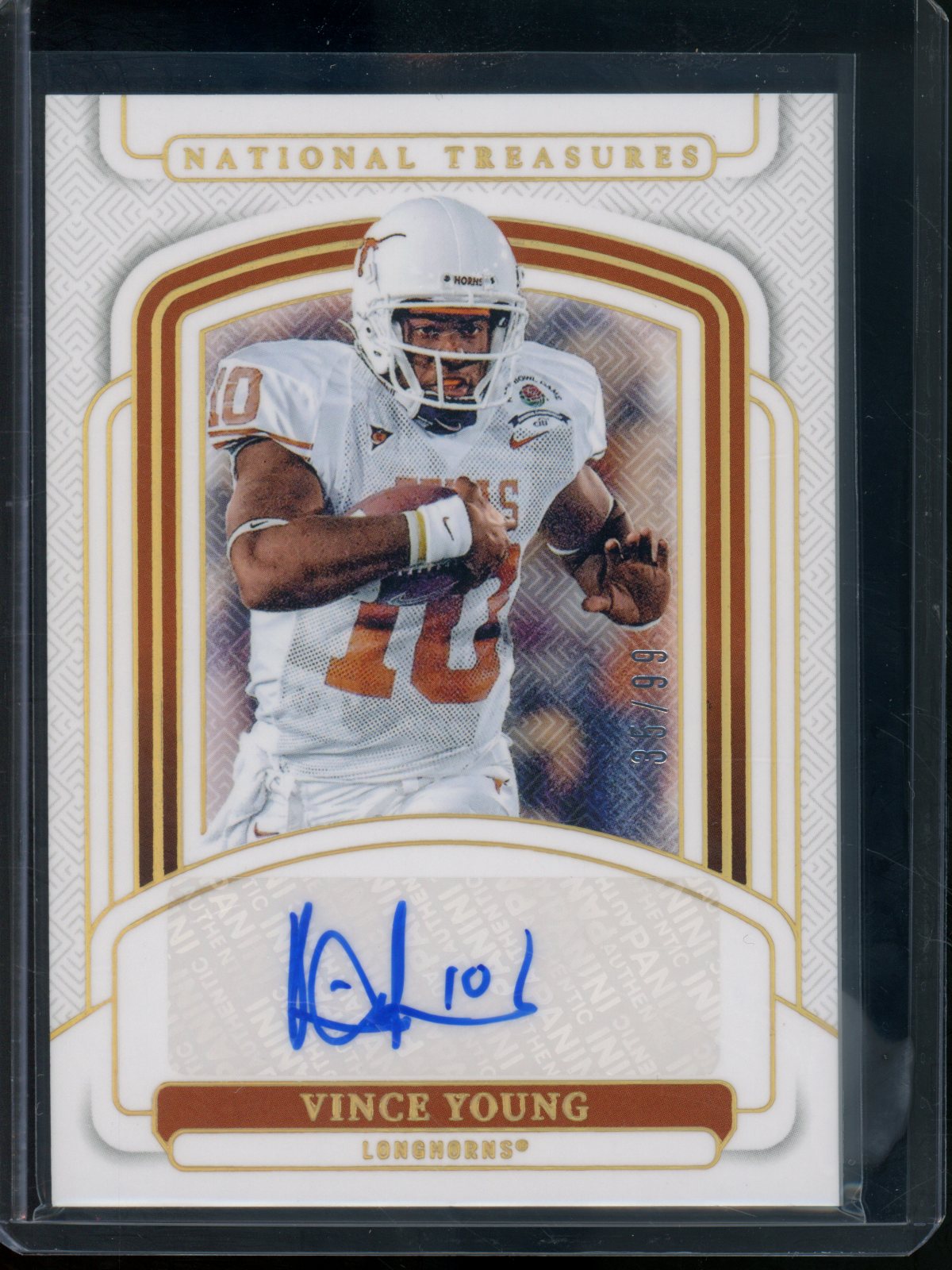 2025 Panini National Treasures Vince Young Autograph /99 Longhorns