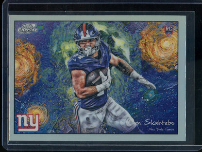 2025 Topps Chrome Cosmic Cam Skattebo Stars in the Night Rookie Giants