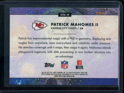 2025 Topps Chrome Cosmic Patrick Mahomes II Stars in the Night Chiefs