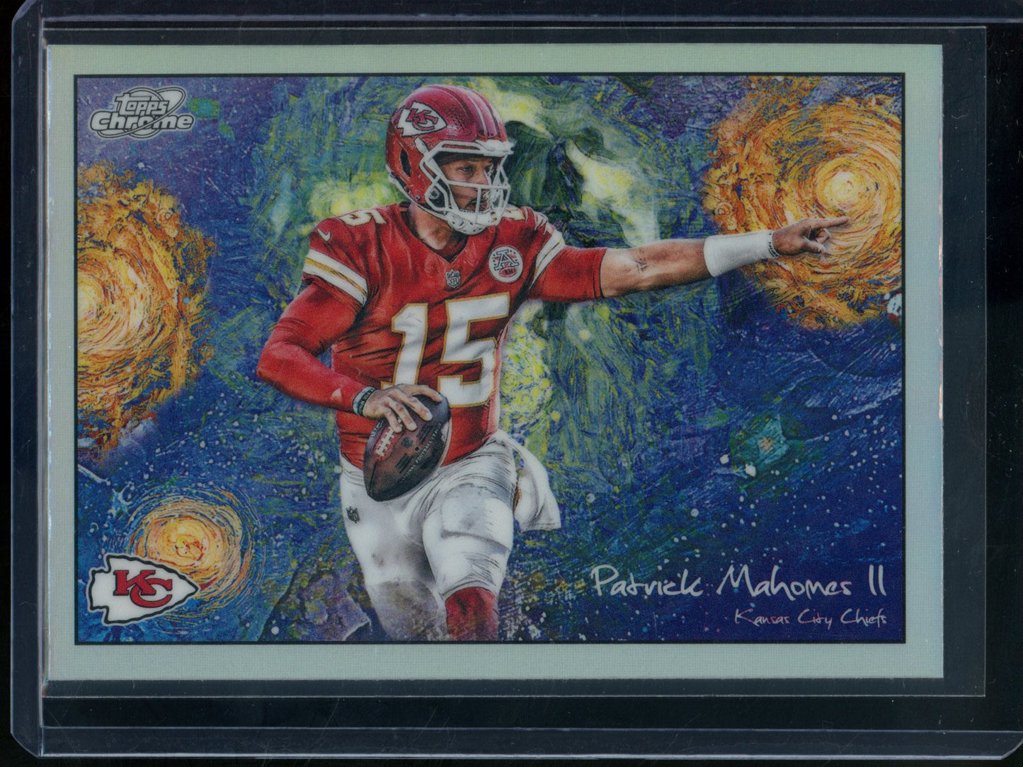 2025 Topps Chrome Cosmic Patrick Mahomes II Stars in the Night Chiefs
