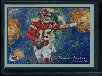 2025 Topps Chrome Cosmic Patrick Mahomes II Stars in the Night Chiefs