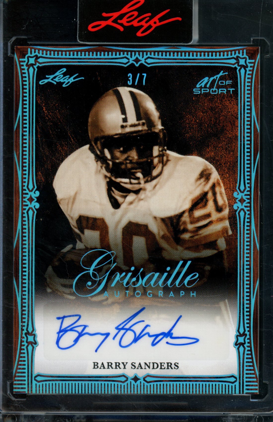 2026 Leaf Art of Sport Barry Sanders Autograph /7 - Trading Card Market