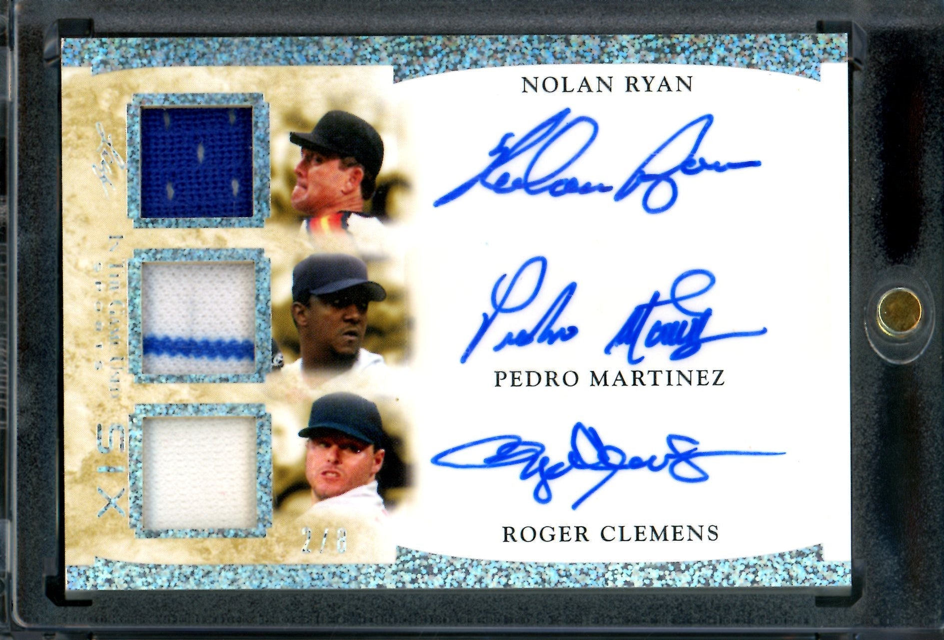 2026 Leaf In the Game Ryan / Martinez / Clemens / Johnson / Maddux / Gooden Autograph Relic /8