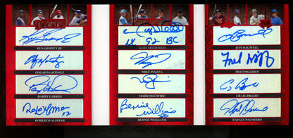 2023 Leaf Magnificent Griffey / Sheffield / Piazza / McGwire / Bagwell / Biggio 12-Auto Booklet 1/1