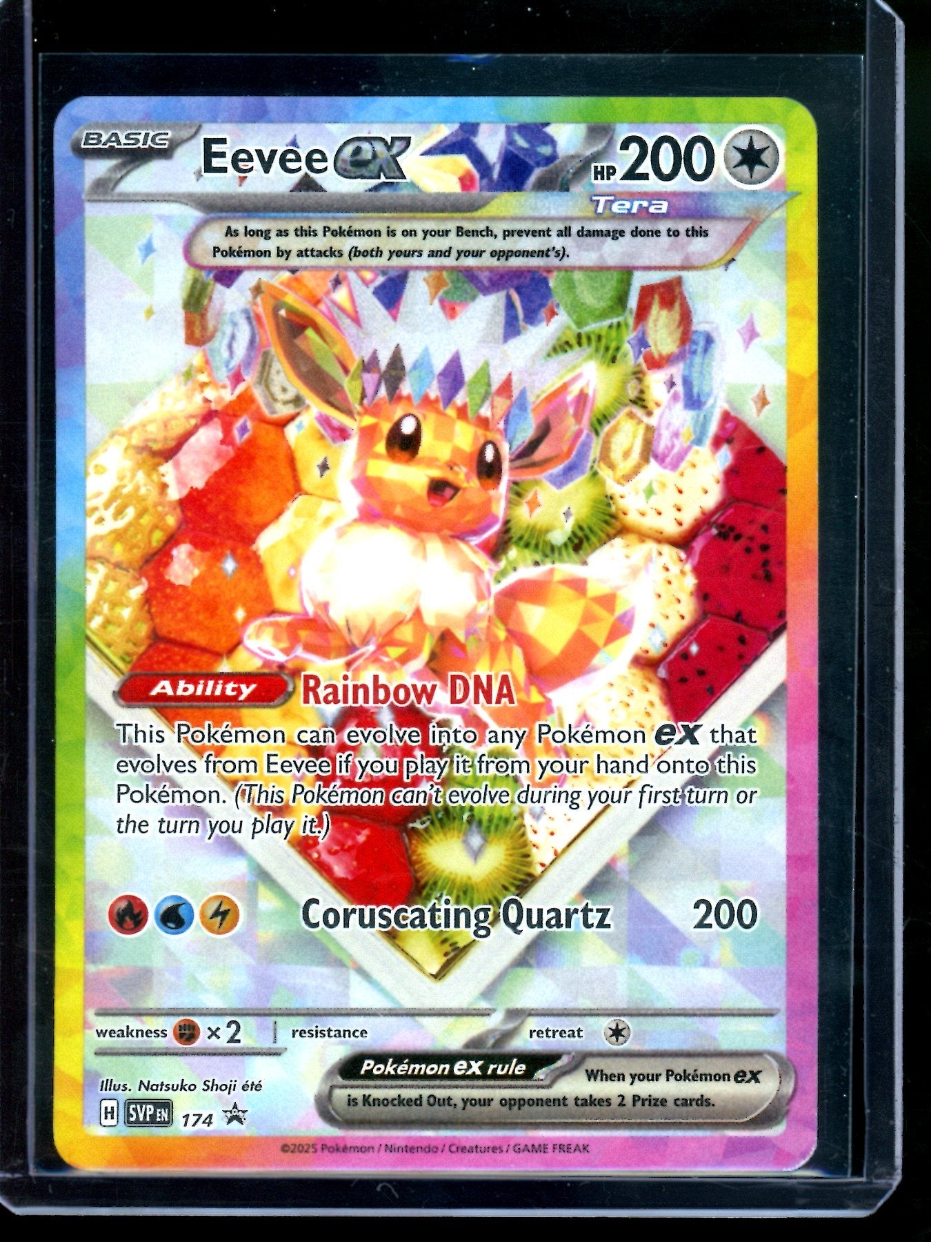 2025 Pokemon Prismatic Evolutions Eevee EX 174 Promo