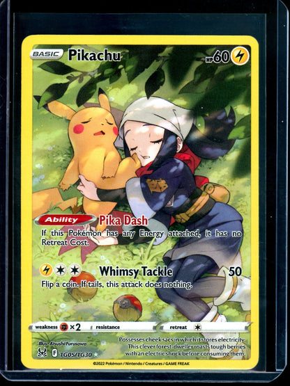 2022 Pokemon Lost Origin Pikachu TG05/TG30