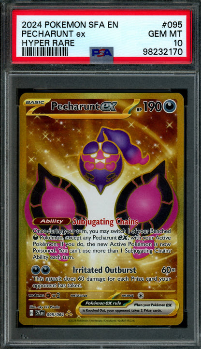 2024 Pokemon Shrouded Fable Pecharunt EX 095/064 PSA 10