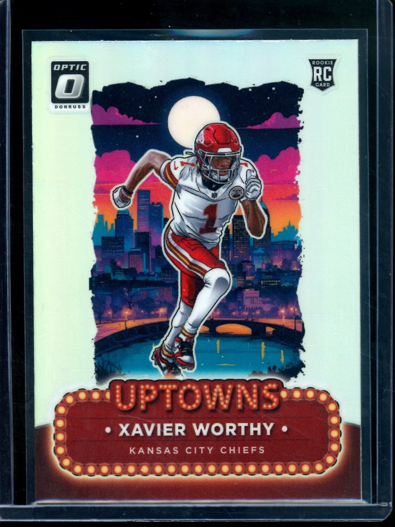 2024 Panini Optic Xavier Worthy Rookie Uptowns Case Hit Chiefs