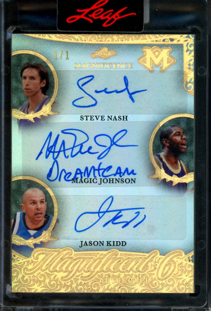 2026 Leaf Magnificent Nash / Johnson / Kidd / Marbury / Price / Anderson 6-Autograph 1/1 Sealed