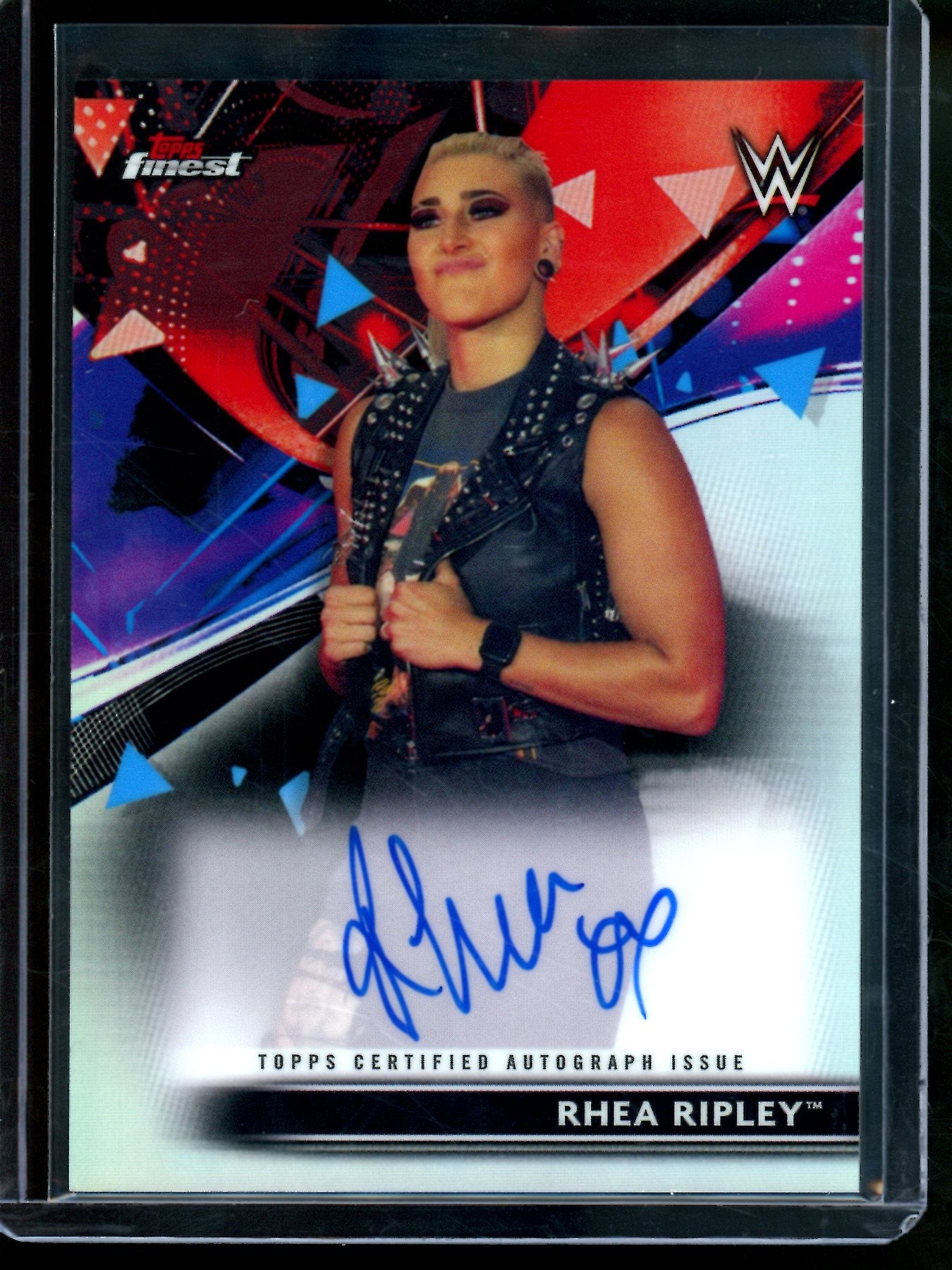 2021 Topps Finest Rhea Ripley Refractor Autograph