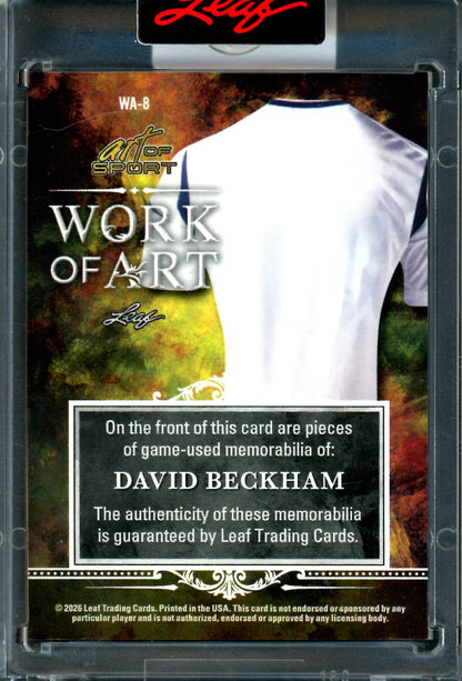 2026 Leaf Art of Sport David Beckham Triple Relic Work of Art Sealed /25