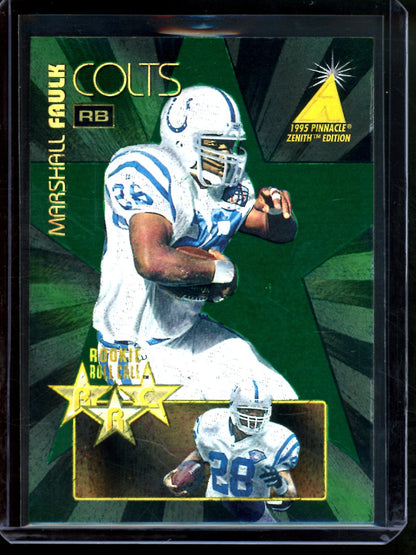 1995 Pinnacle Zenith Marshall Faulk Rookie Roll Call RC1 Colts - Trading Card Market