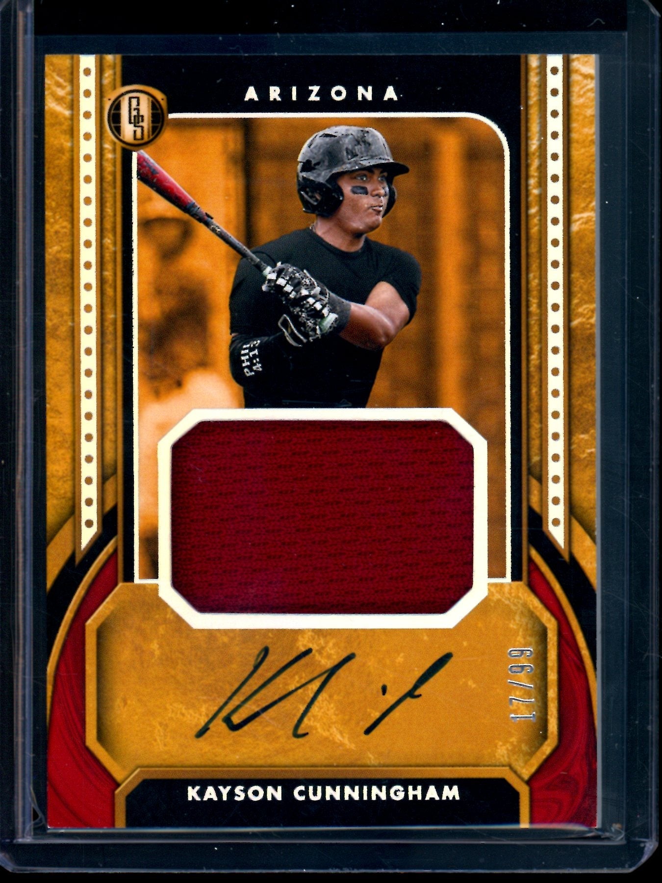 2026 Panini Gold Standard Kayson Cunningham Patch Autograph /99 Diamondbacks - Trading Card Market