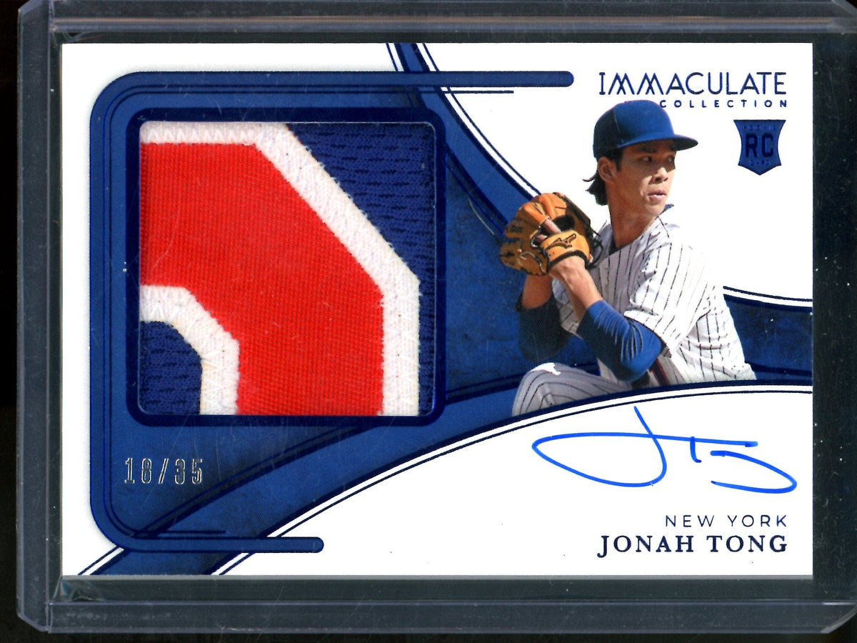 2026 Panini Immaculate Jonah Tong Rookie Patch Autograph /35 Mets - Trading Card Market