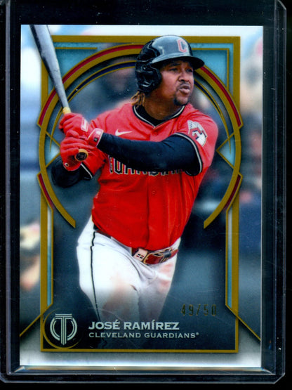 2026 Topps Tribute Jose Ramirez Gold Refractor /50 Guardians - Trading Card Market