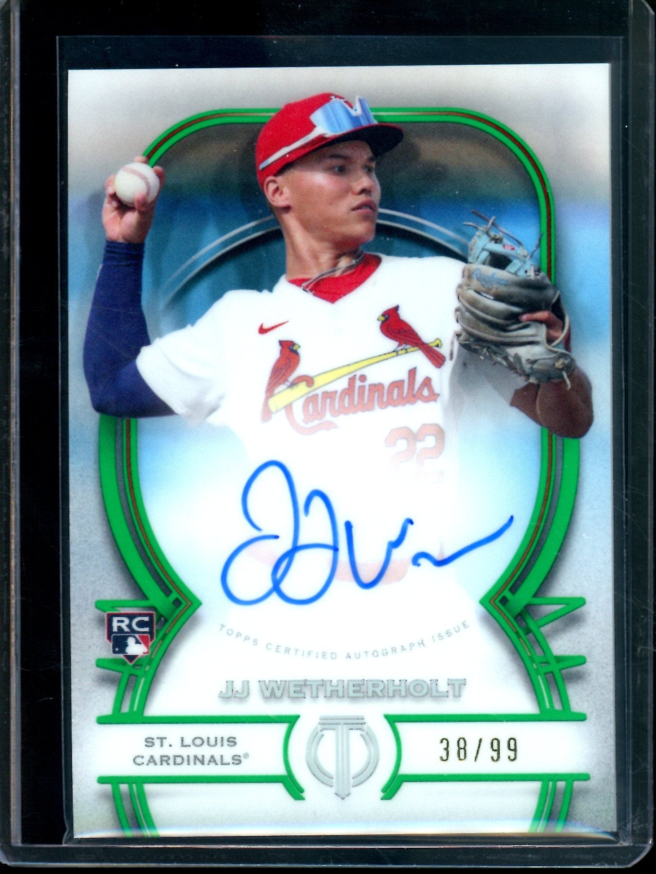 2026 Topps Tribute JJ Wetherholt Rookie Autograph /99 Cardinals