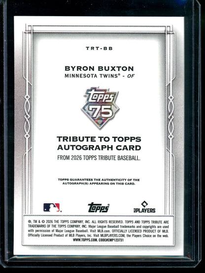 2026 Topps Tribute Byron Buxton Tribute to Topps Autograph /50 Twins - Trading Card Market