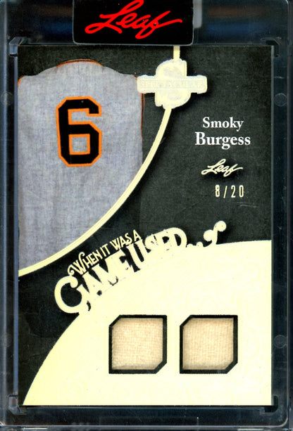 2025 Leaf Spectacular Smoky Burgess When it Was a Game Used /20 - Trading Card Market
