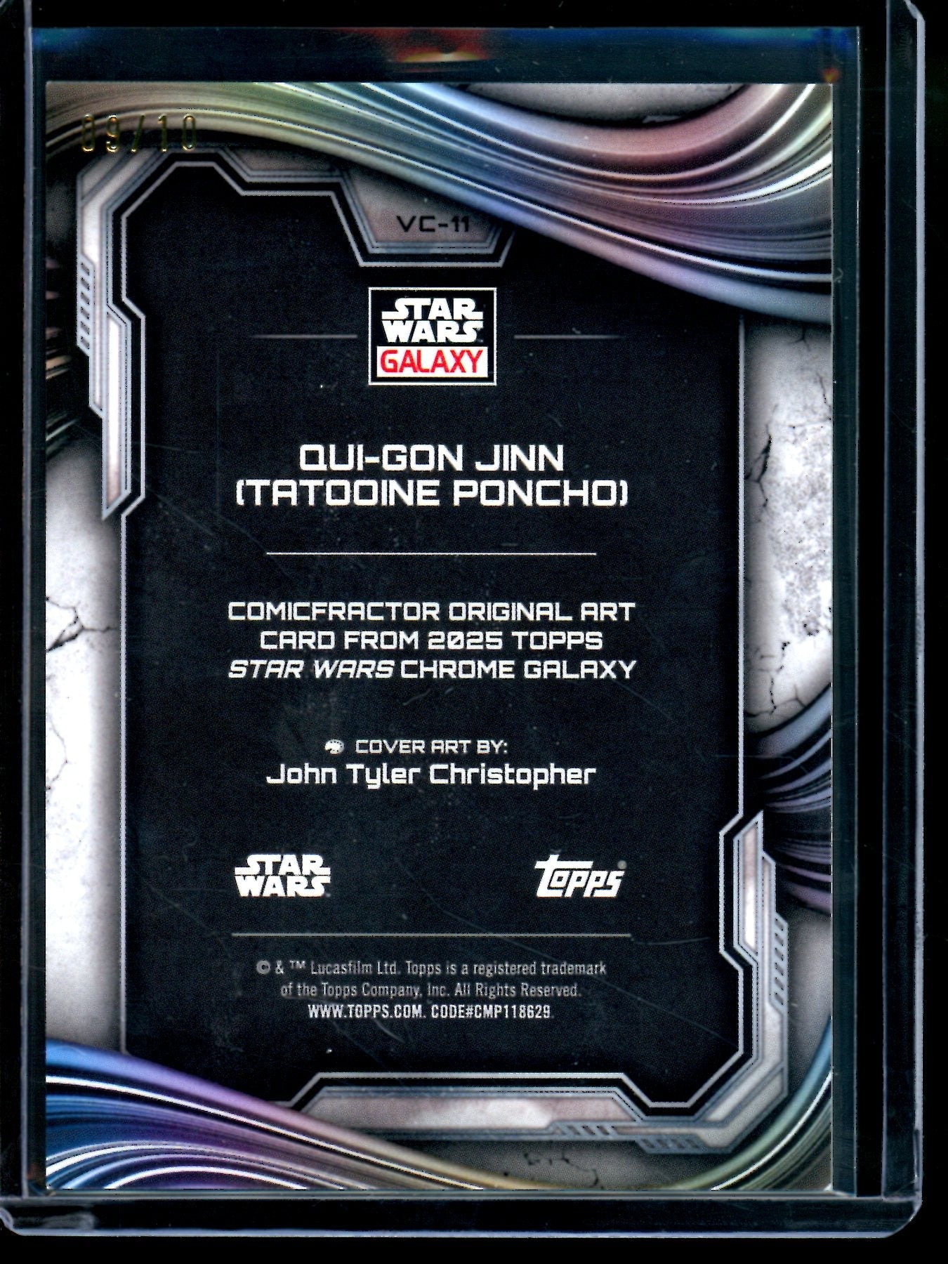 2026 Topps Galaxy Qui-Gon Jinn Comicfractor /10 - Trading Card Market