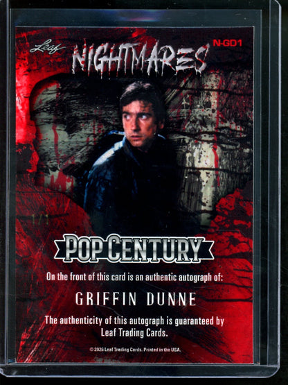 2026 Leaf Pop Century Griffin Dunne Nightmares Autograph 1/1 - Trading Card Market