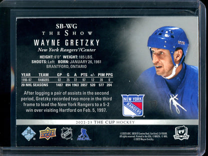 2023 Upper Deck The Cup Wayne Gretzky The Show /99 Rangers