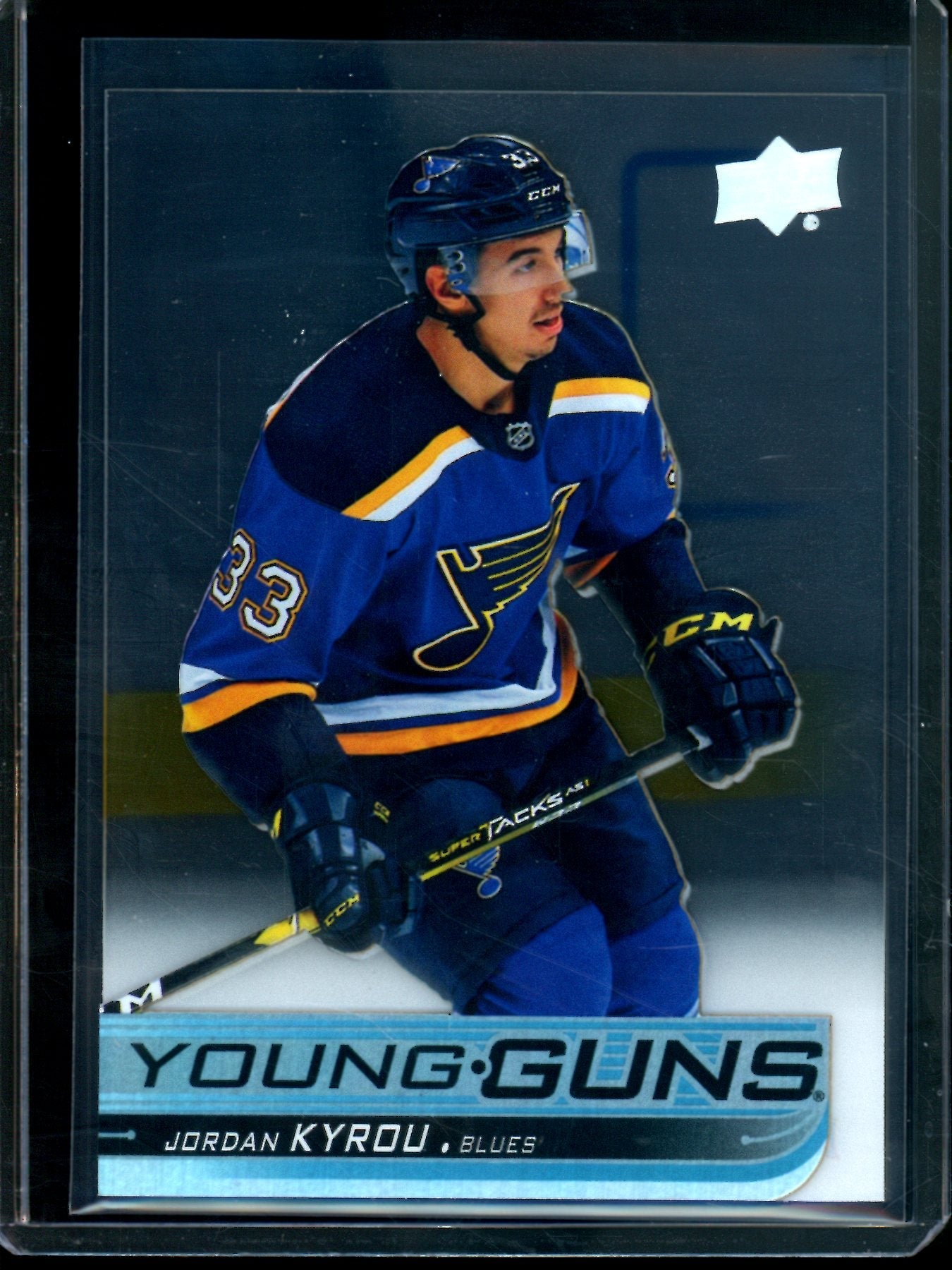 2019 Upper Deck Series 1 Jordan Kyrou Acetate SP Young Guns Blues - Trading Card Market