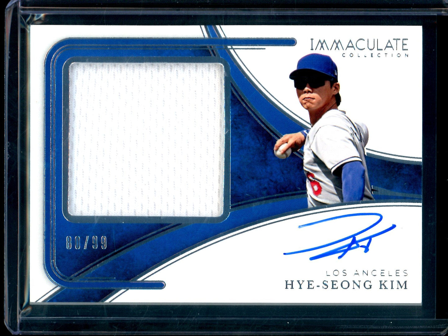 2026 Panini Immaculate Hye-Seong Kim Premium Patch Signatures /99 Dodgers