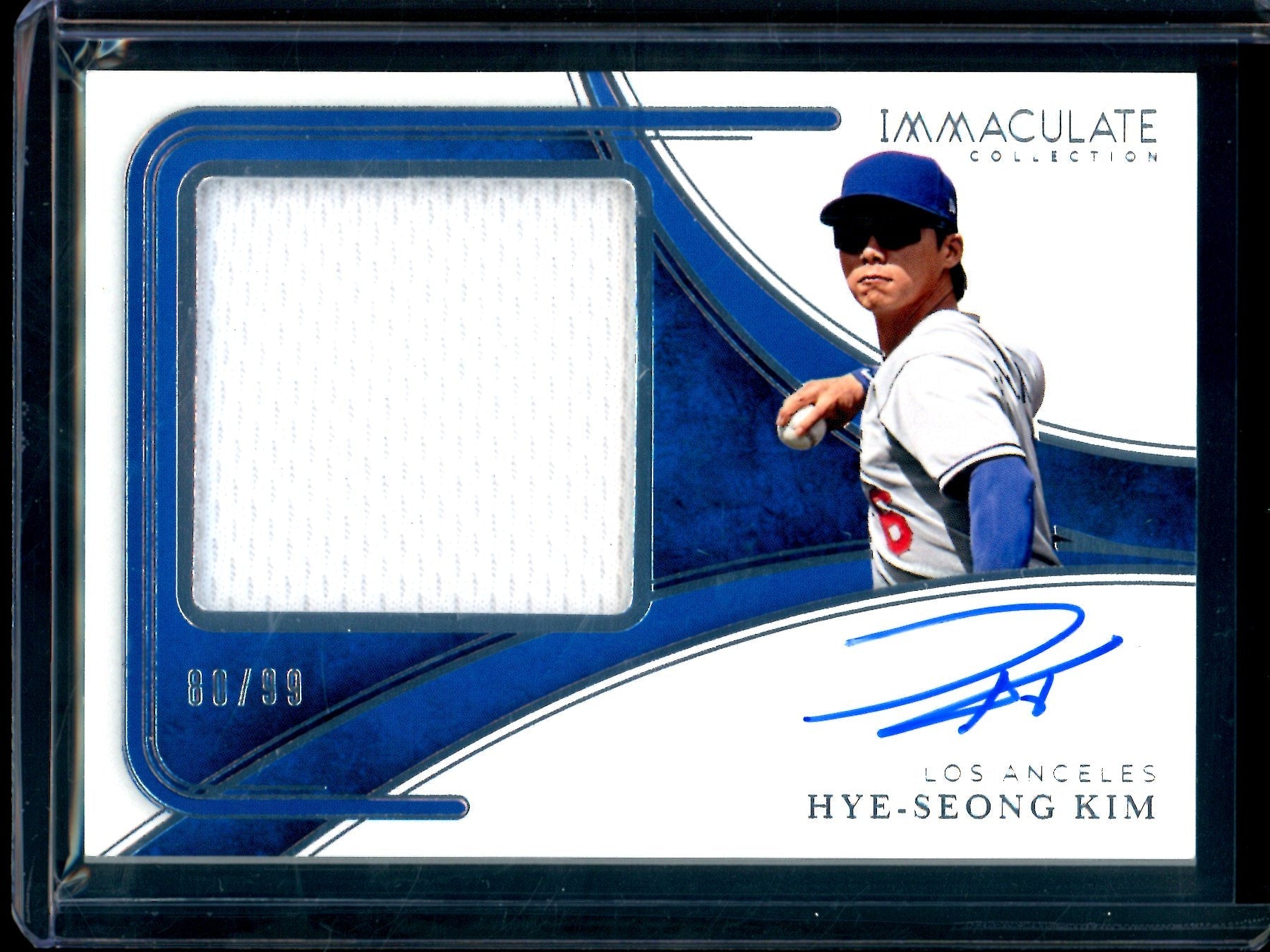 2026 Panini Immaculate Hye-Seong Kim Premium Patch Signatures /99 Dodgers