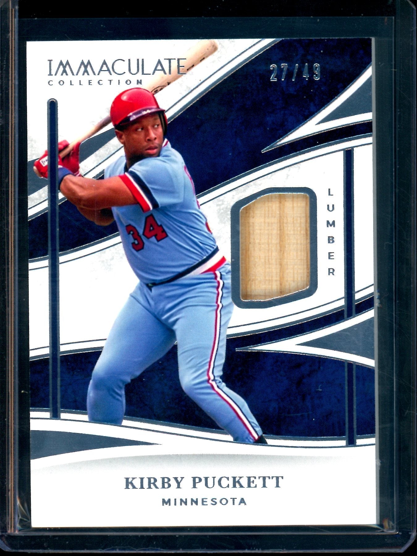 2026 Panini Immaculate Kirby Puckett Lumber Relic /49 Twins